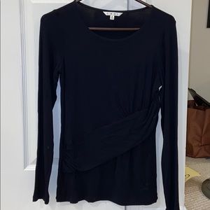 Black long-sleeve shirt